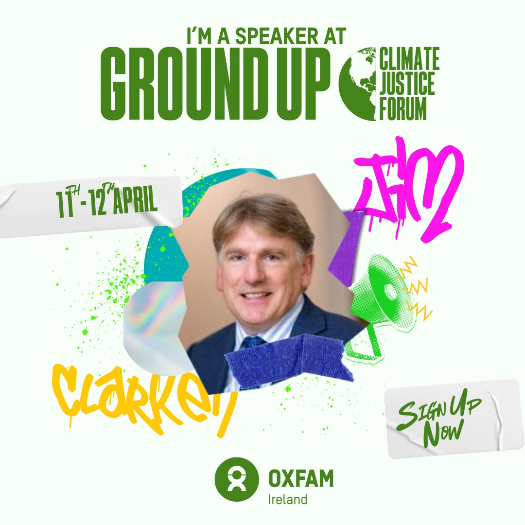 Jim Clarken (@jimclarken) on Twitter photo I’m so excited to be opening the <a href="/OxfamIreland/">Oxfam Ireland</a> Ground Up: Climate Justice Forum in <a href="/UCC/">UCC Ireland</a> this Friday. We’ll be imagining what a truly just and sustainable future looks like and how we build the movement needed to make that vision a reality!
oxfamireland.org/ground-up-clim… #groundup25 I’m so excited to be opening the <a href="/OxfamIreland/">Oxfam Ireland</a> Ground Up: Climate Justice Forum in <a href="/UCC/">UCC Ireland</a> this Friday. We’ll be imagining what a truly just and sustainable future looks like and how we build the movement needed to make that vision a reality!
oxfamireland.org/ground-up-clim… #groundup25