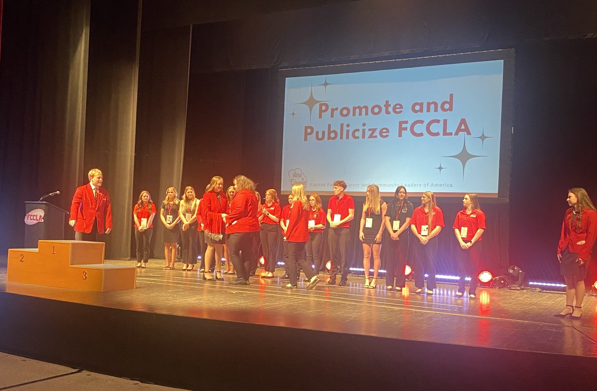 Kait earned GOLD. We are headed to nationals in Orlando!!

Way to Go, Kait… Promoting and Publicizing FCCLA!!

#ksslc25 #hardworkpaysoff