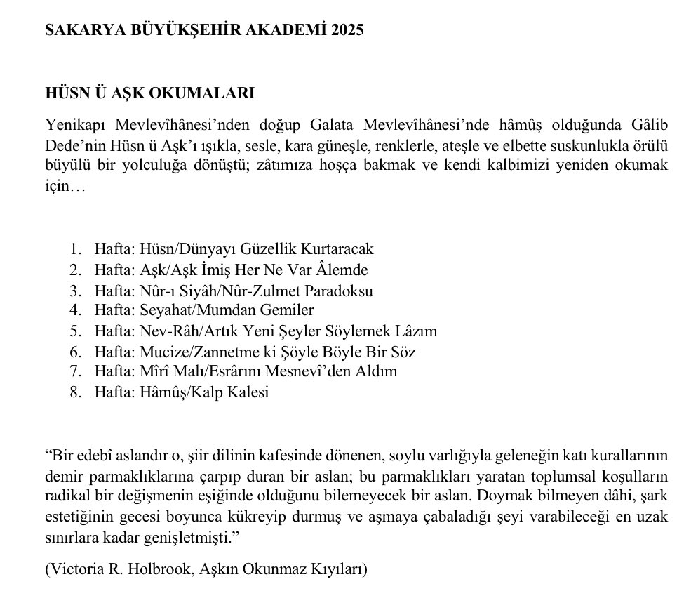 husnuask_okuma's tweet photo. 📜 Hüsn ü Aşk Okumaları – Ercan Yılmaz 
🕰 Her Salı 19.00 | 📍 Faik Baysal Kütüphanesi https://t.co/4ba3udWPXu