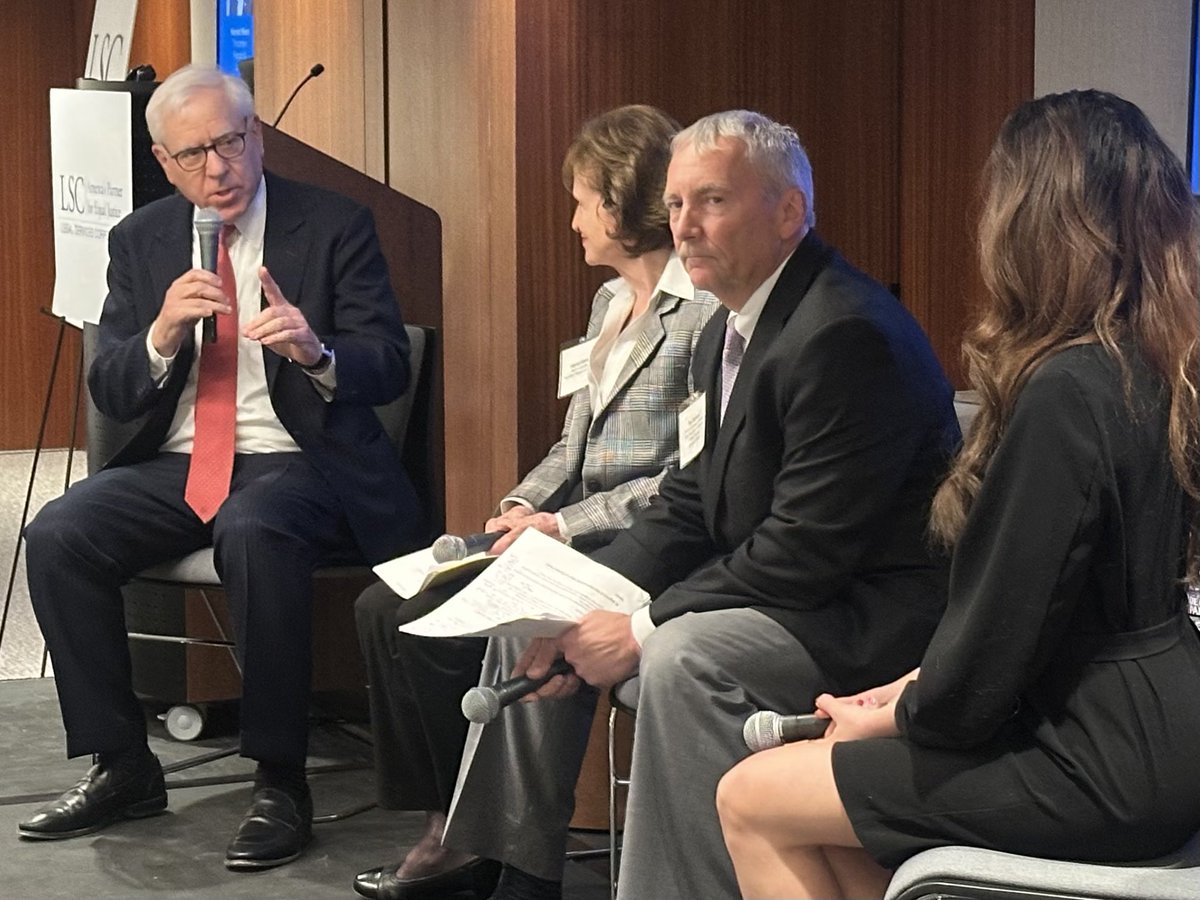 LSCtweets's tweet photo. David Rubinstein, philanthropist and Co-Chair and Co-Founder of the Carlyle Group, is here moderating a panel of business leaders on the value of civil legal aid.
Watch it live here: https://t.co/z5m0kGmzBI @OneCarlyle #LSCForum #A2j https://t.co/azsI8qLYtG