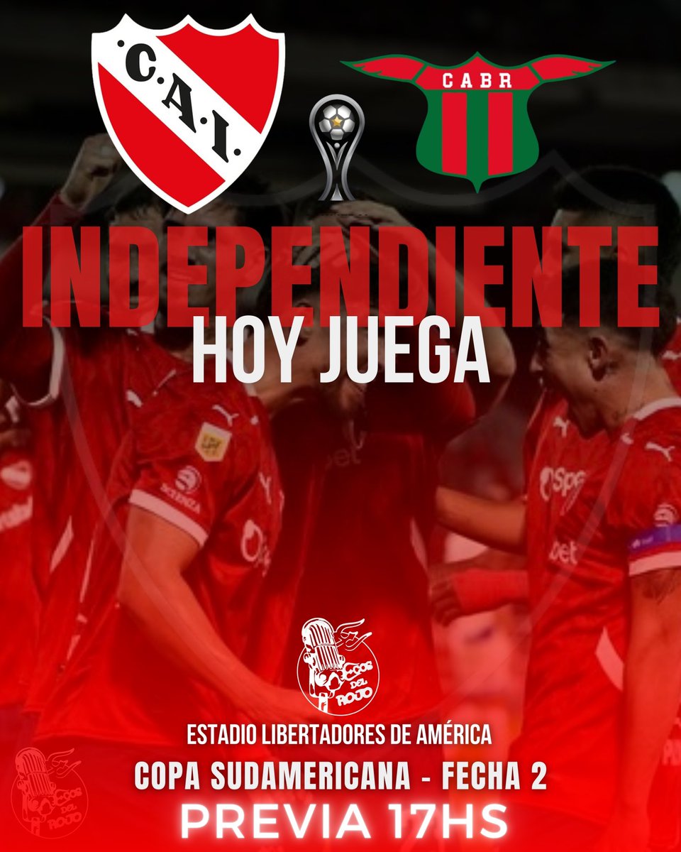 EcosdelRojo's tweet photo. 🏆NOCHE DE COPA EN EL LDA
🔴#Independiente-#BostonRiver🟢
Previa 17hs
Partido 19hs
YouTube @ecosdelrojo  @FIVE_CONTENIDOS
🎙️Relata:@_
Comenta:@ErricoGringo-Dani
Martínez  
CJuego:@DarioFiguered10
Redes:@agusaldazz 
Móvil:@candegfontan
OpTec:@JuliPalacios00 
ProdGral:@torresefabi https://t.co/3KjQvUeCCh