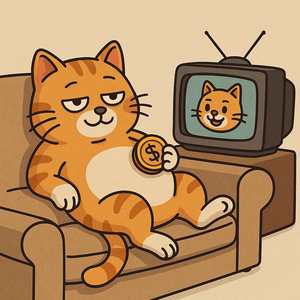SofaCat_coin's tweet photo. When you're just a cat on a sofa but somehow end up becoming a crypto legend...
No roadmap. No stress. Just vibes and unexpected moon missions. https://t.co/3GCDa0pTwJ