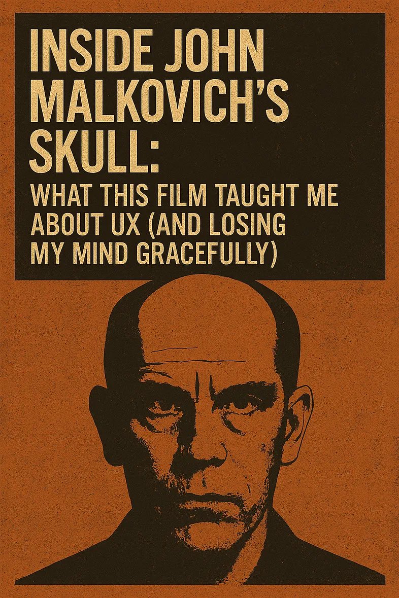 FatKeystrokes's tweet image. UX isn’t buttons.
It’s identity theft with typography.

Full piece → medium.com/@fatkeystrokes…

#UXDesign #DesignPhilosophy #BeingJohnMalkovich #ProductDesign