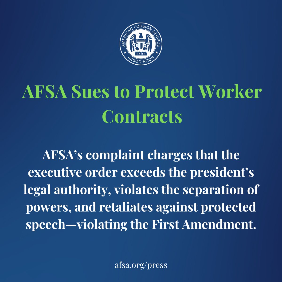 Let’s be clear: this isn’t about security. This administration is trying to punish us for defending the Foreign Service, for pushing back on reckless personnel policies, and for daring to speak out.

Read our statement: afsa.org/american-forei…