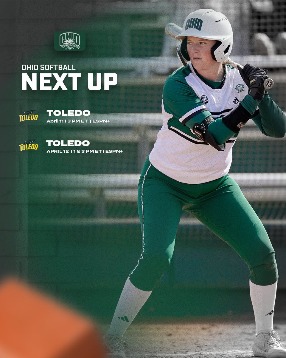 We're back in Athens for three games against Toledo this weekend at the OSF!

#OUohyeah