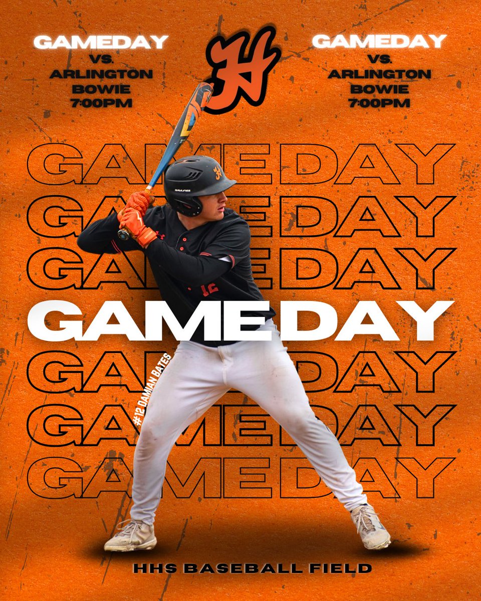 🚨IT’S GAMEDAY🚨

Join us tonight as the Buffalos take on Arlington Bowie!
📍HHS Baseball Field
⏰ 7:00PM