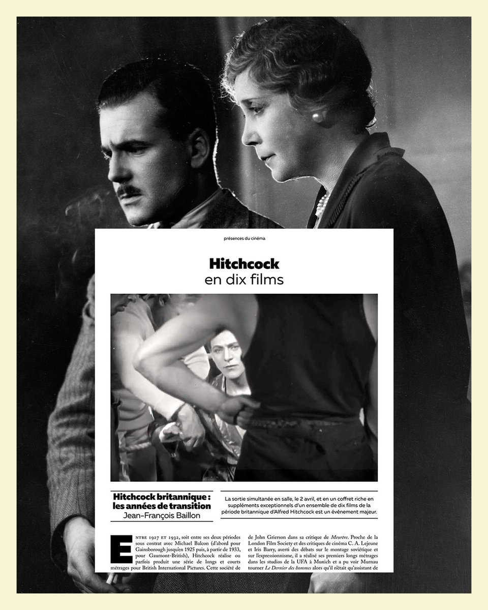 Carlotta Films (@carlottafilms) on Twitter photo Dans le dernier numéro de <a href="/RevuePositif/">Positif</a>, 3 belles pages signées Jean-François Baillon, à l’occasion de la RÉTROSPECTIVE HITCHCOCK EN 10 FILMS, actuellement en salles, et de la sortie du coffret Blu-ray, dispo le 15/04.
Pour précommander le coffret : laboutique.carlottafilms.com/products/coffr… Dans le dernier numéro de <a href="/RevuePositif/">Positif</a>, 3 belles pages signées Jean-François Baillon, à l’occasion de la RÉTROSPECTIVE HITCHCOCK EN 10 FILMS, actuellement en salles, et de la sortie du coffret Blu-ray, dispo le 15/04.
Pour précommander le coffret : laboutique.carlottafilms.com/products/coffr…
