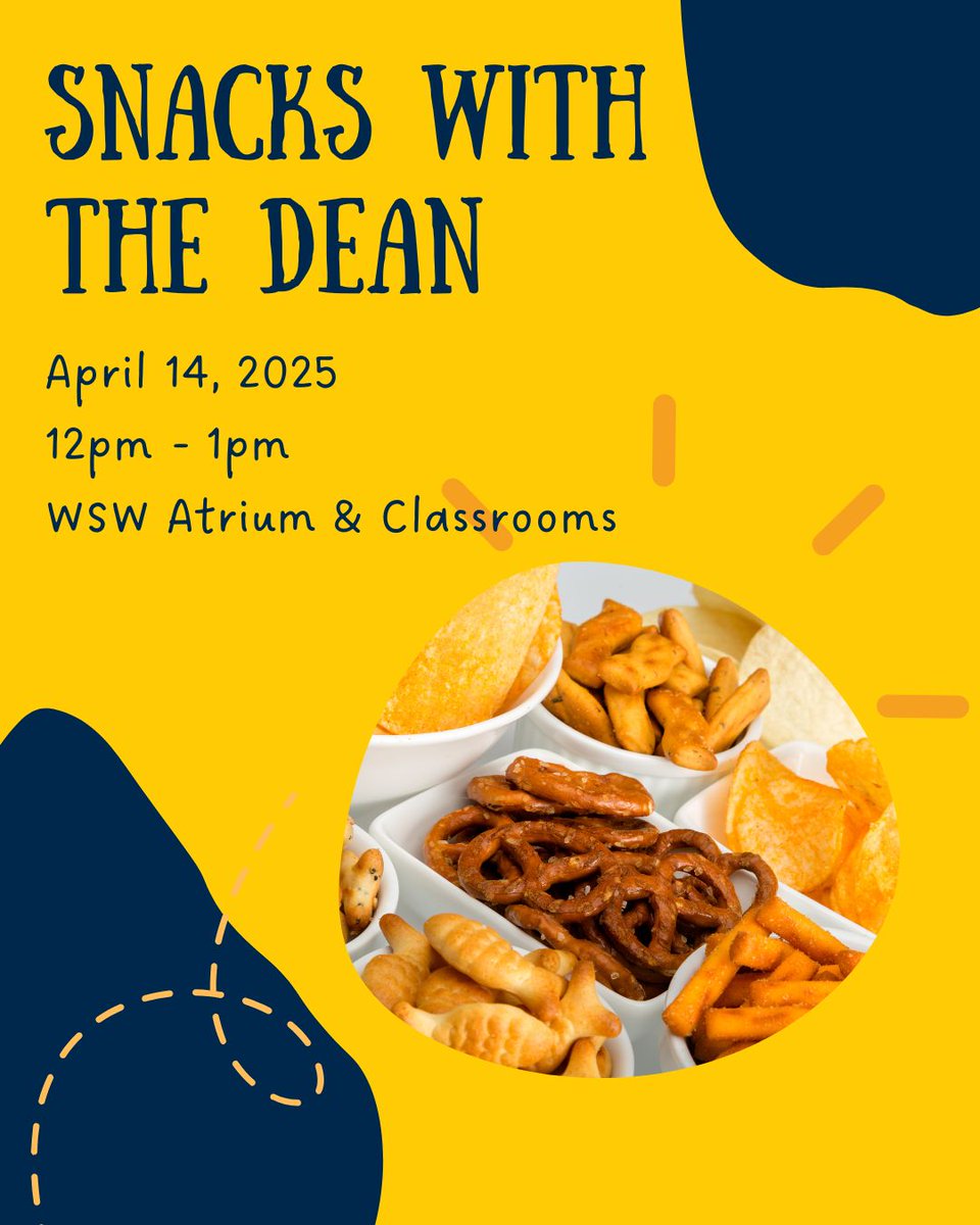 UMFlintNursing's tweet photo. 🌟 All nursing students are invited to join Dean Cynthia McCurren with light snacks! Bring your questions for the dean, network with fellow students and faculty, and enjoy a break in your busy day!🌟 

Monday, April 14th
12pm - 1pm
WSW Atrium and Classrooms

#UMFlintNursing https://t.co/IKHBG95ygj