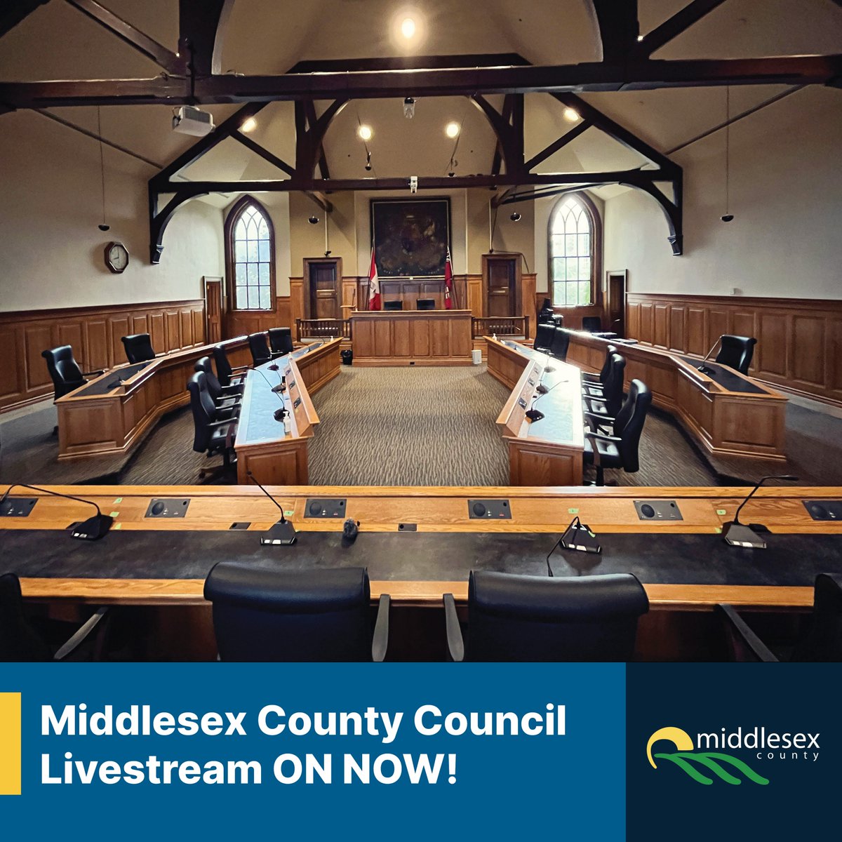 Tune in on Middlesex County Council's livestream right now at: bit.ly/4crcj27

You can find today's agenda at: middlesex.ca/government/age…

#middlesexcounty #countycouncil #middlesexcountycouncil