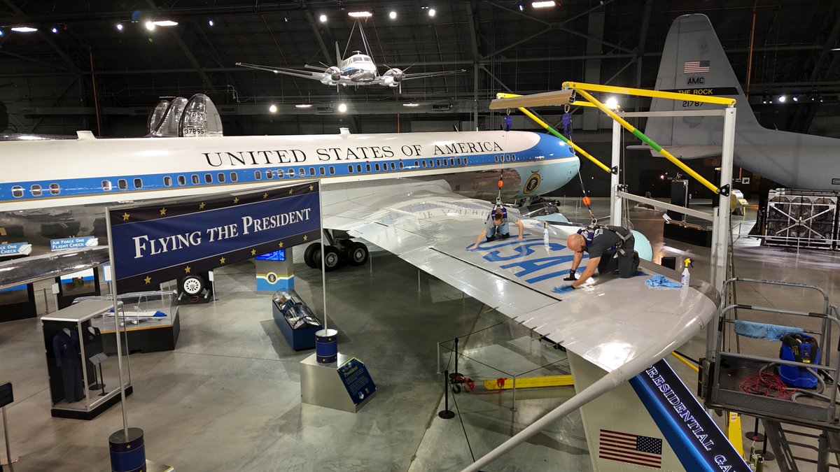 AFmuseum's tweet photo. Check out more aircraft cleaning photos!
📷 Take a look at the process in action and see how we care for these incredible pieces of Air Force history.
📷 FREE admission and parking — plan your visit today!
#USAFMuseum #DaytonOhio #AviationHistory #MilitaryAircraft https://t.co/LHJvuIGZ2t