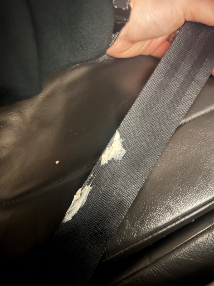 Hi <a href="/British_Airways/">British Airways</a> — I sat in chewing gum on one of your flights (see photo). My clothes were ruined, your crew took all my details, but you've since closed the case multiple times without resolving it. Can someone please take this seriously?
#CustomerService #BritishAirways