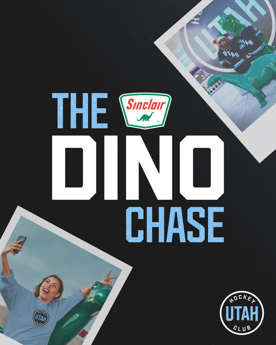 utahmammoth's tweet photo. The DINO Chase is on! π¦
Snap a photo with a DINO outside of any @sinclairoilcorp location near you, then upload and tag us for your chance to win a $100 Sinclair Gift Card.
Submit here: https://t.co/PUe4MTLbUC
#SinclairDINO #DINOPAY https://t.co/BVVwOSAjRp