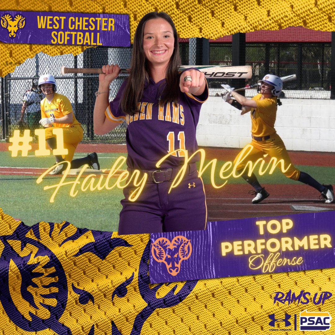WestChesterSB's tweet photo. Going 2 for 3 with 2 Triples, 2 Runs scored, 1 RBI, and 1 BB, our Offensive Top Performer in Game 1 vs Mansfield is Senior Captain Hailey Melvin.
#a11in #fightforthatfeeling https://t.co/nvxh3iRXHw