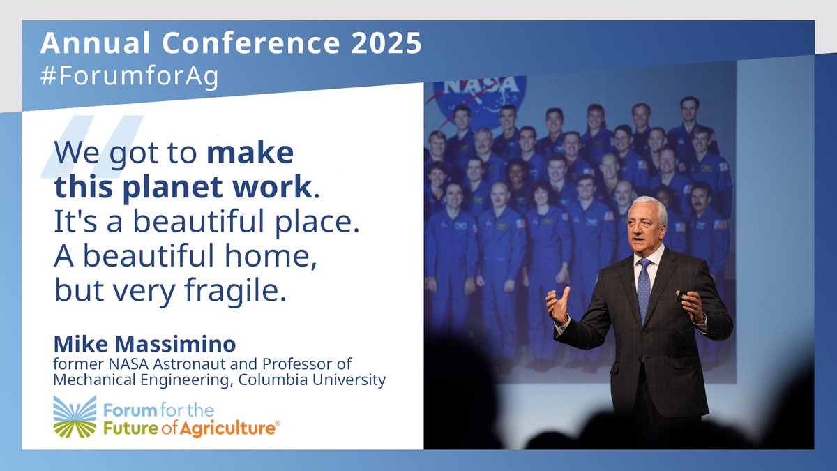 Mike Massimino (@astro_mike) on Twitter photo It was an honor to deliver the keynote address at the Forum for the Future of Agriculture <a href="/ForumForAg/">Forum for the Future of Agriculture</a> last week in Brussels, a key international event on agriculture, food, and the environment. Thank you for having me! It was an honor to deliver the keynote address at the Forum for the Future of Agriculture <a href="/ForumForAg/">Forum for the Future of Agriculture</a> last week in Brussels, a key international event on agriculture, food, and the environment. Thank you for having me!