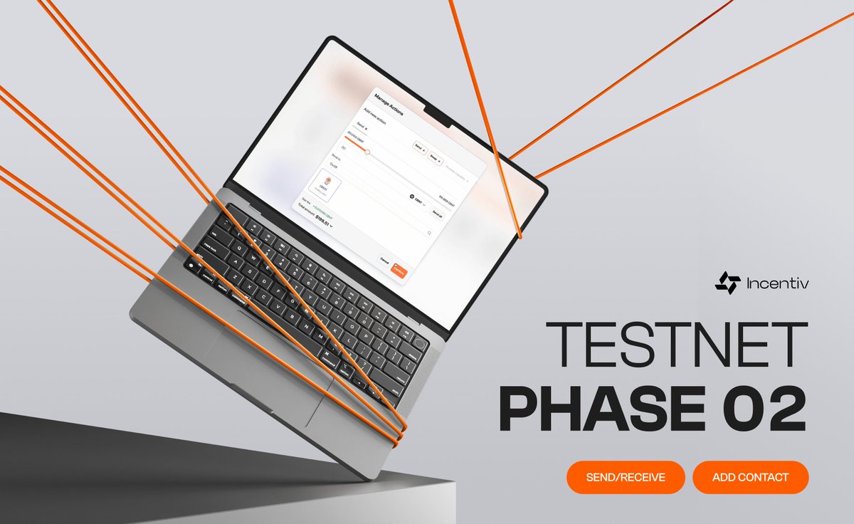 Incentiv_net's tweet photo. Phase 02 of the Incentiv Testnet goes live this week, with:

- Send/Receive
- Add Contacts

This is where you get to put your Testnet $CENT to work.

Still behind? Get started ASAP: https://t.co/MyspCa4GRV