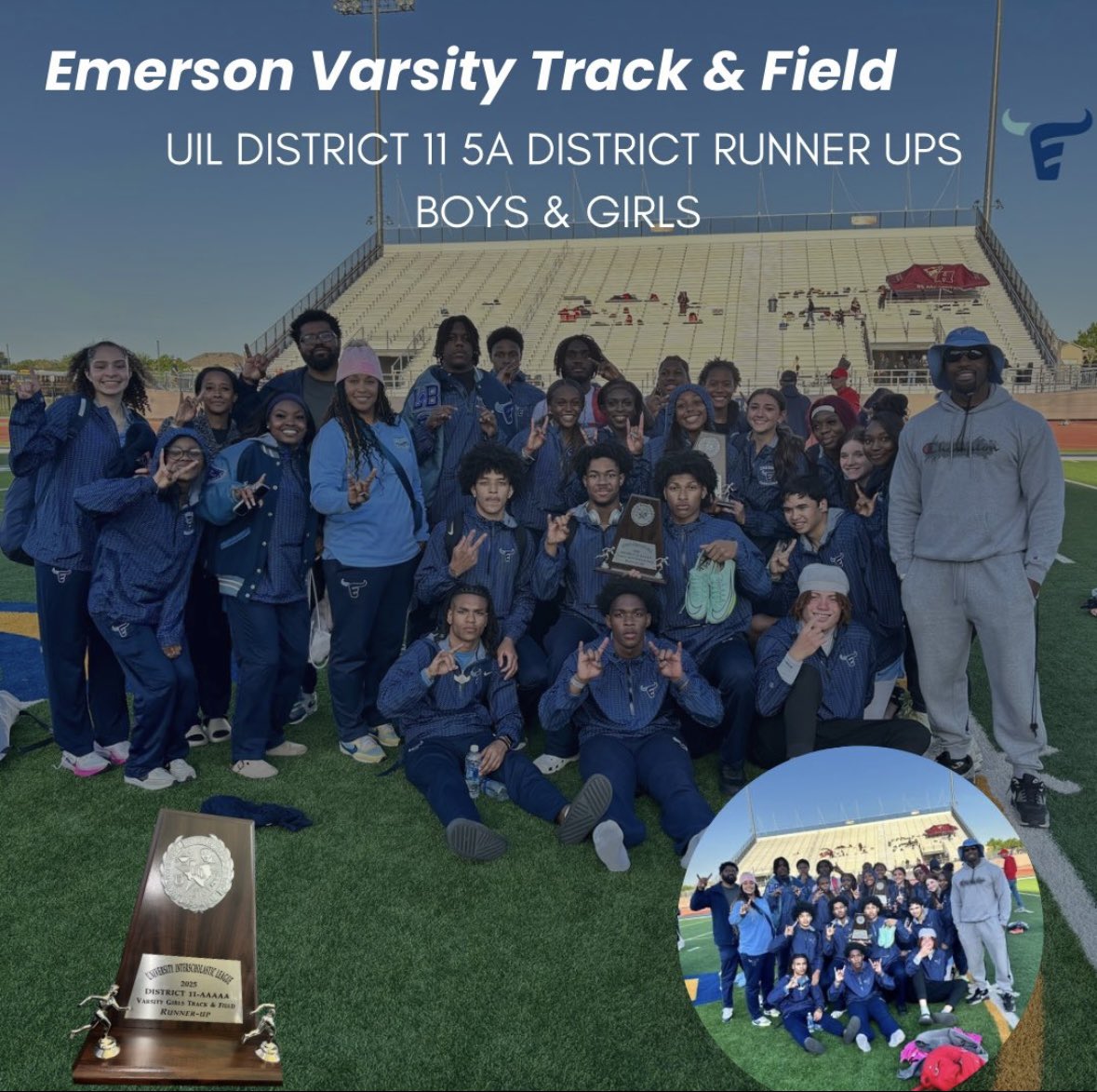 AnitaJack717's tweet image. District Track Meet
🥇4x100  and 🚨New School Record🚨- 41.29
🥇4x200 - 1:28.14
🥇4x400 - 3:27.83
Up next…AREA on Thursday! So proud of these boys and all their hard work!Let’s go Mavericks! 💙🤘🏽🩵
@BlakeGMcLane @2LawrenceEllis @EHSMavs_TrackXC @preshaallenjr @xlv_jayson