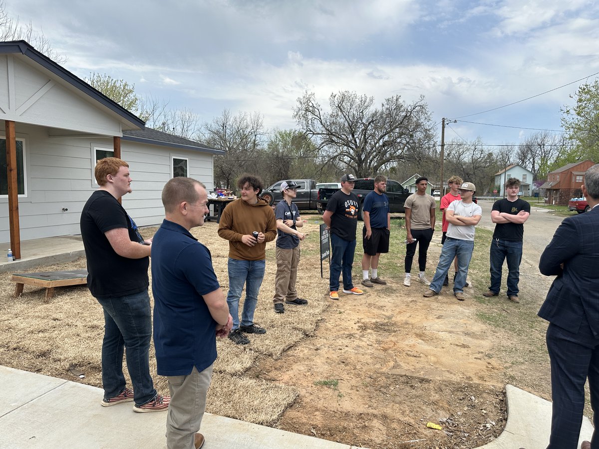 CentralTechEdu's tweet photo. Construction students built a house! From framing walls to crafting cabinets, these dedicated students worked tirelessly to create a home for someone. As Mr. Van Sandt stated during the recent showcase by second-year students, "We are proud of you!"

#centraltechConstruction https://t.co/ATHpDfxwcG