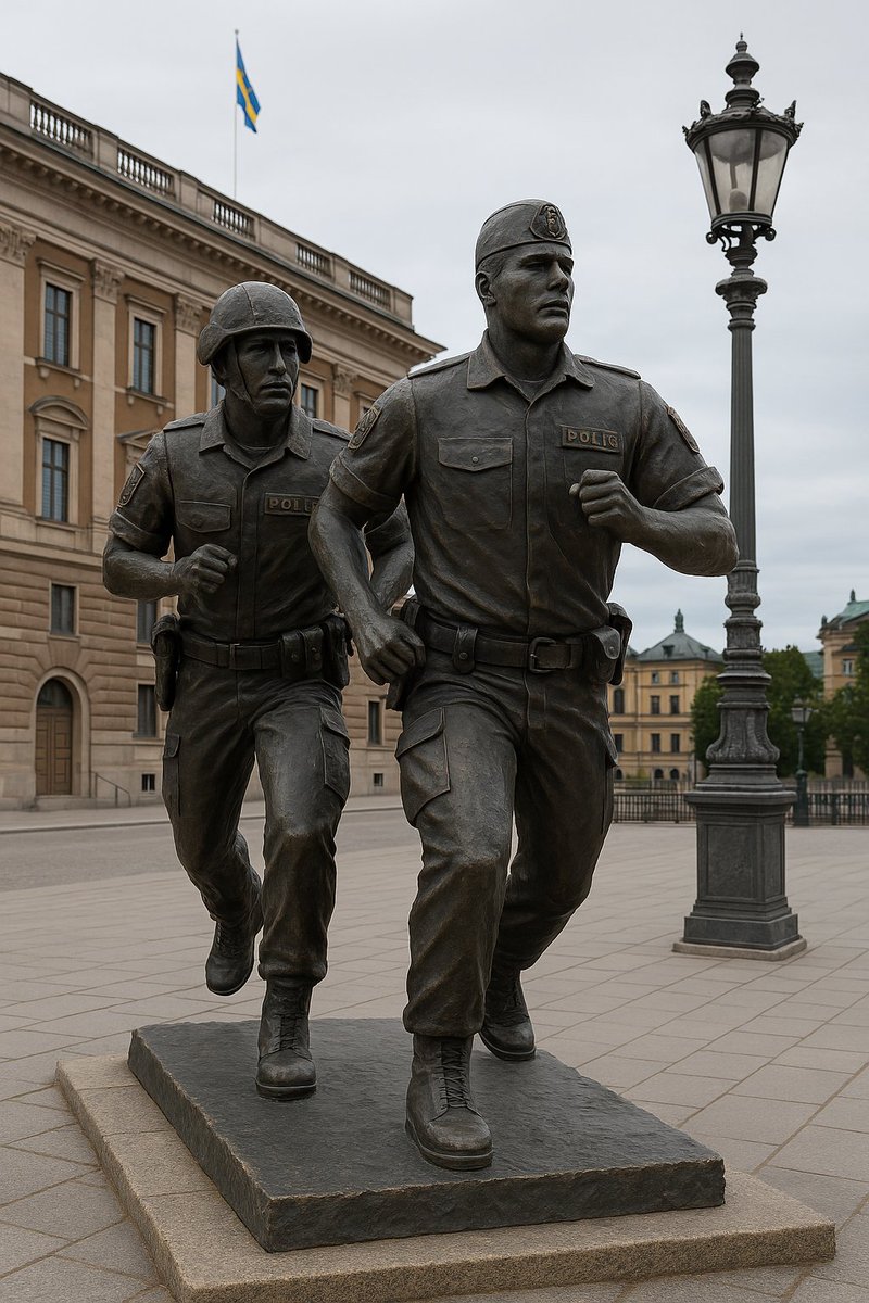 kverulerar's tweet image. Hur monumentet för dådet på Drottninggatan borde sett ut.