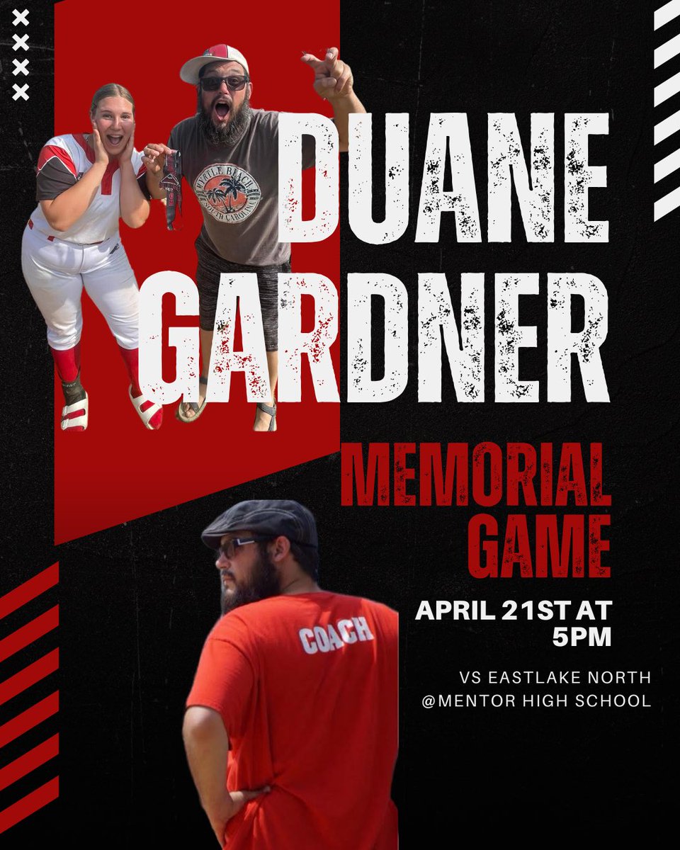 Please join us in remembering Mentor Grad, Duane Gardner,  as we host Eastlake North on April 21st