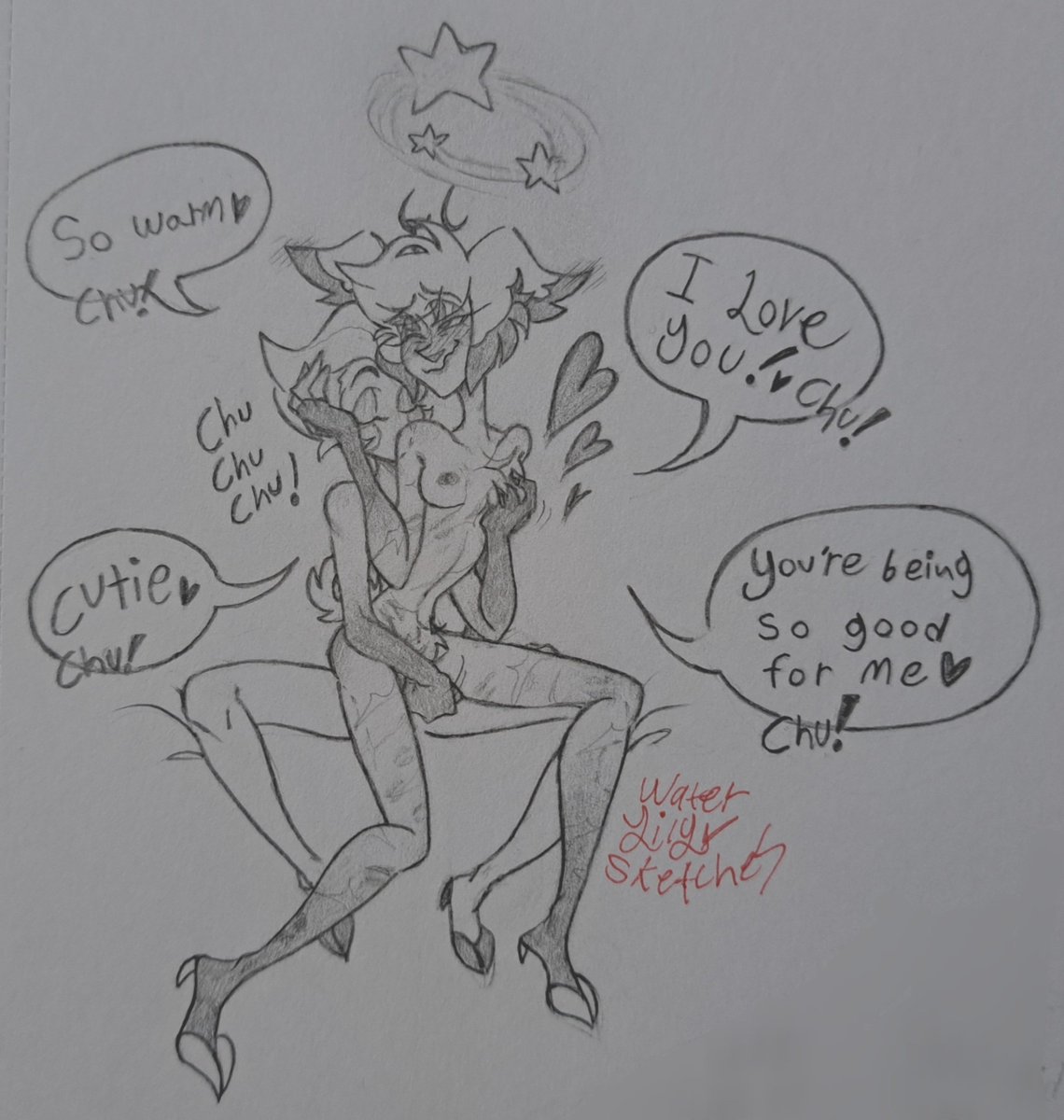 waterlilysketch's tweet photo. BAW day 3: worship! 𝒷𝑜𝒹𝓎 worship that is ;)

He loves the praise! and Lucifer's seemingly endless supply of black lipstick <3

#BottomAlastorWeek #radioapple #alastor #LuciferMorningstar #hazbinhotel #nsfw https://t.co/beTgQMI7YM