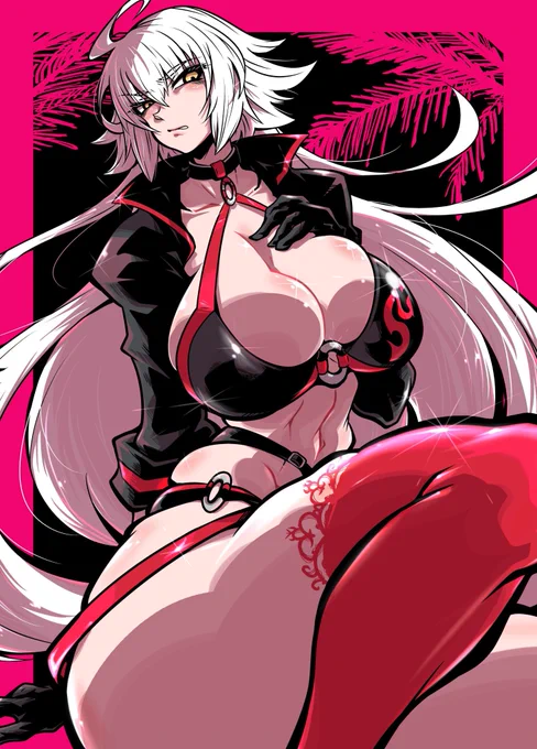 水着#フォローしなくていいから俺の描いた邪ンヌを見てくれ 