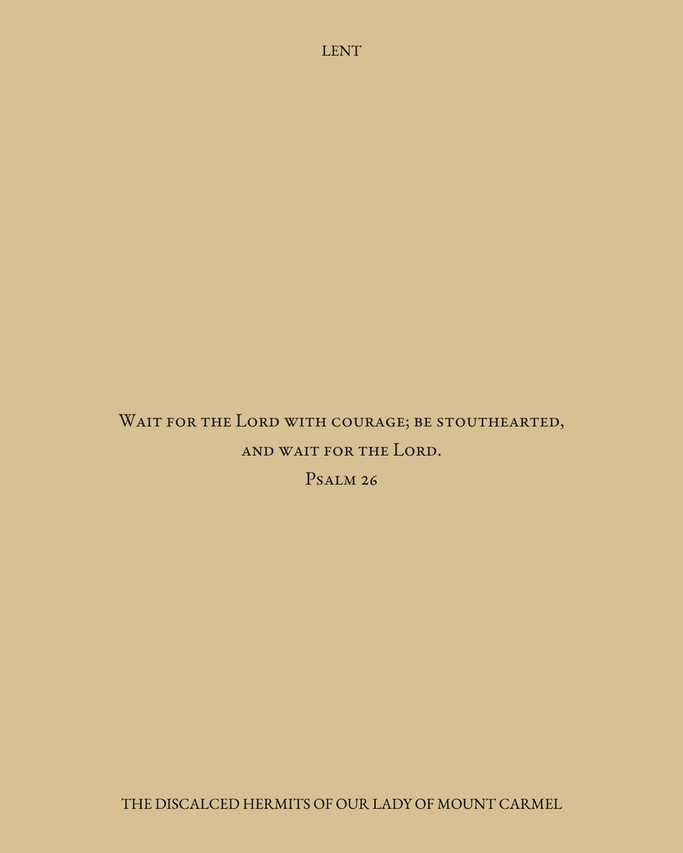 hermitsolmc's tweet photo. Wait for the Lord with courage; be stouthearted, and wait for the Lord. Psalm 26

May our fasting be acceptable to Thee, we beseech Thee, O Lord; may it be atonement for our sins, make us worthy of Thy grace, and lead us to the everlasting remedy of the life to come.

While the season of Lent is here, it is not too late to enroll those souls in need of prayer. The brothers will be offering 40 days of Masses, Prayer, and Sacrifices for all souls enrolled.

Enroll at the link in bio.

#SeekSolitude #OurLadyofMtCarmel #hermits #LentenEnrollment #Lent #Cuaresma