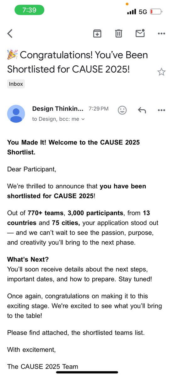 akhilcodes's tweet image. We’re in!
Our team made it to the CAuSE 2025 Hackathon by CMR Institute of Technology!
It’s our first-ever hackathon, and we’re all set to learn, build, and bring our ideas to life.
#CAuSE2025 #Hackathon #CMRIT #TechInnovation #FirstHackathon #TeamWork #BuildInPublic