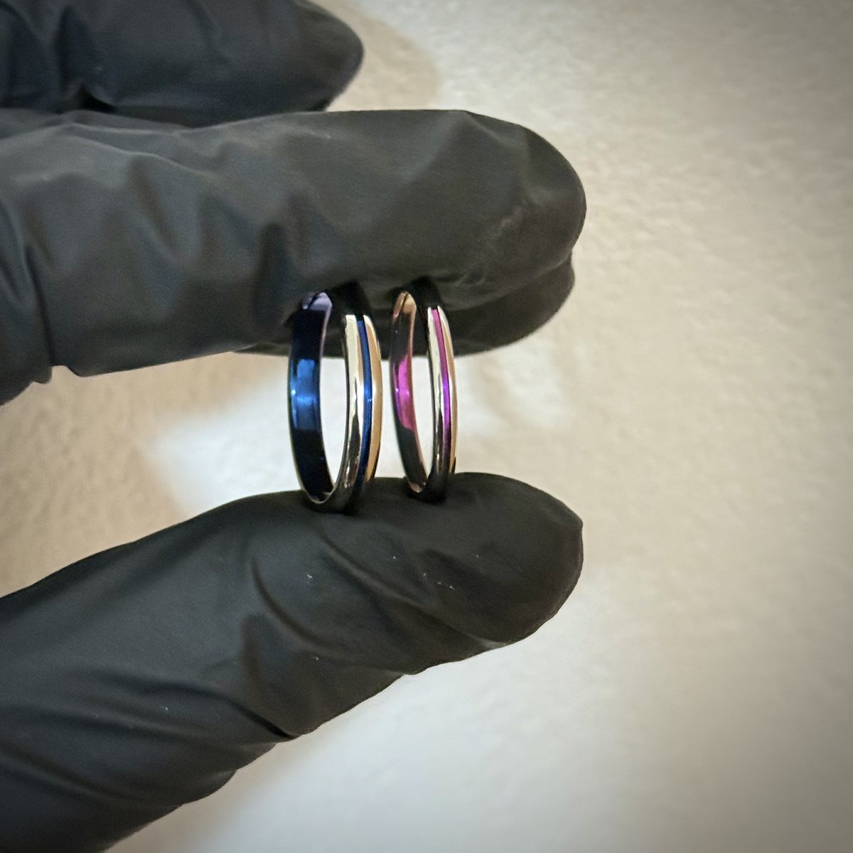 ジルコニウムの指輪完成しました！