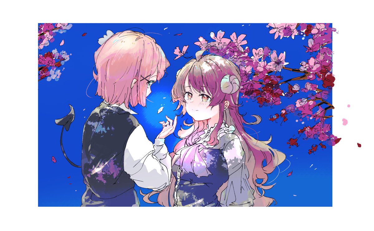 シャミ桃と桜