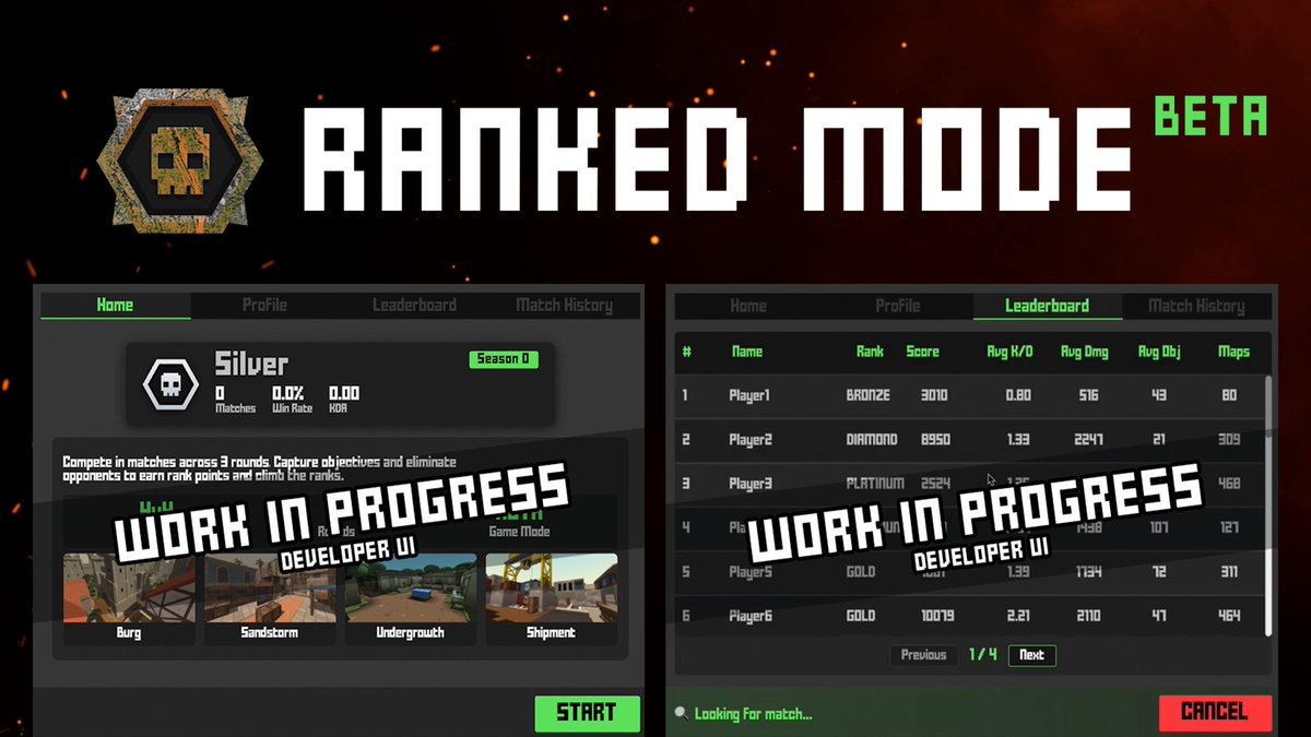 ⚔️ Ranked Mode Beta is coming to #krunker!
We are happy to announce that an all-new, in-game Ranked Mode is coming in Krunker's Season 8!

Check more information here: rb.gy/5ijdbo