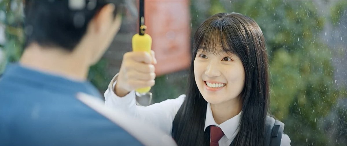 soljaeverse's tweet photo. “my first love? well… there was a rain shower on the day i saw her for the first time. she put a yellow umbrella over me with a smile. i couldn’t breathe because my heart was fluttering. as if... i forgot how to breathe.”

— Lovely Runner (2024) https://t.co/w1V81wUDzN