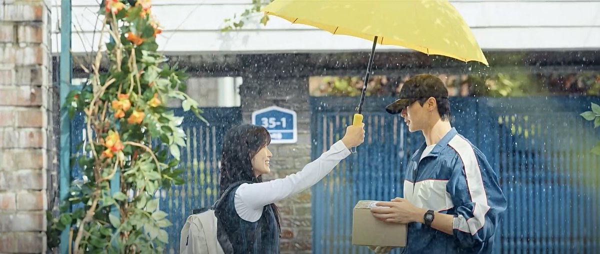 soljaeverse's tweet photo. “my first love? well… there was a rain shower on the day i saw her for the first time. she put a yellow umbrella over me with a smile. i couldn’t breathe because my heart was fluttering. as if... i forgot how to breathe.”

— Lovely Runner (2024) https://t.co/w1V81wUDzN