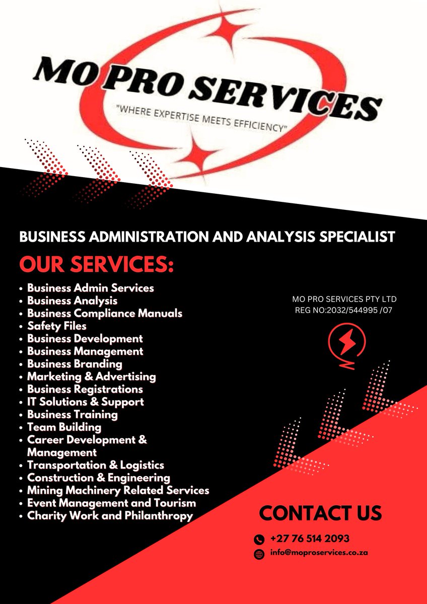 moorelyfe1's tweet photo. "Where Expertise Meets Efficiency"
#BusinessNews
#CyrilRamaphosa
#Sundowns #SouthAfrican #munaka #sunnyside #Arsenal https://t.co/z1pJ3KFxqj