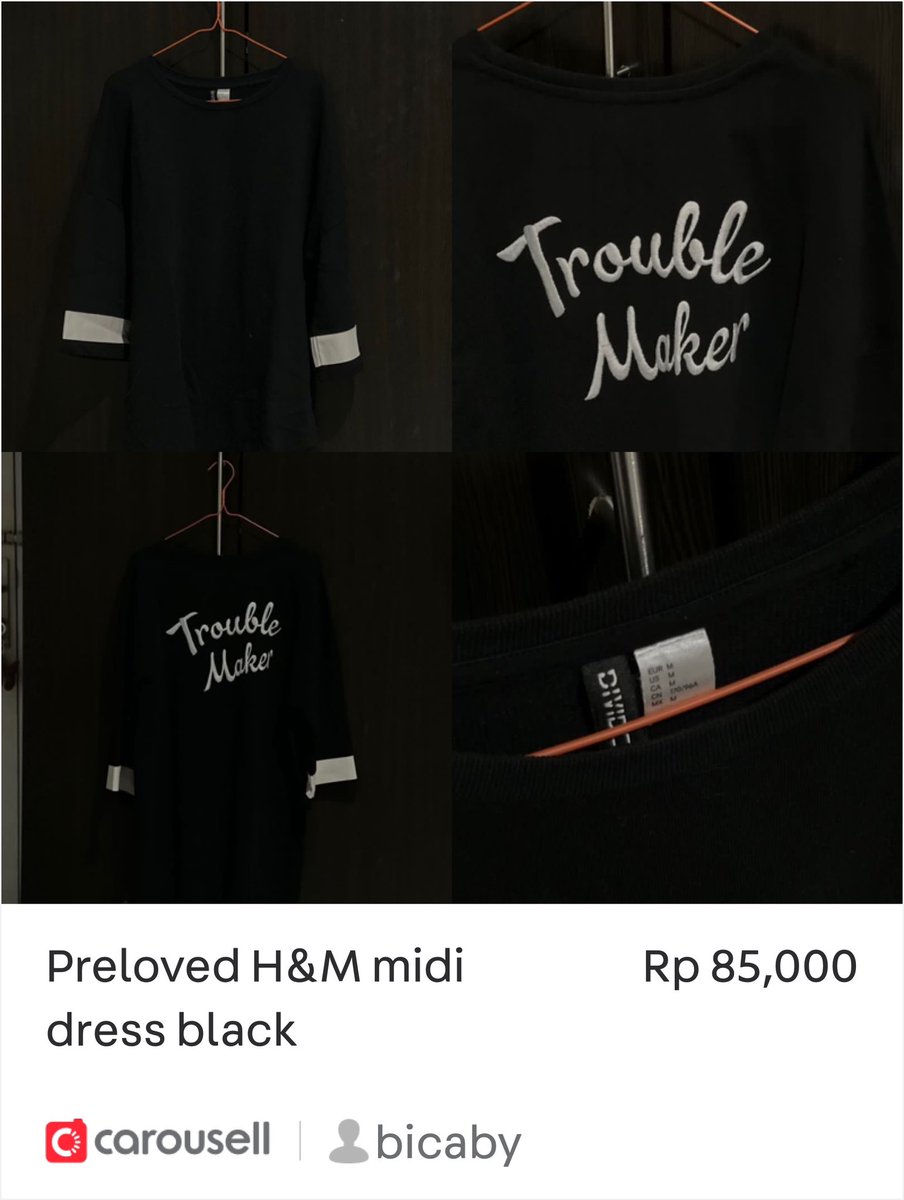 icha_lrst's tweet photo. Guysaa aku lagi preloved baju baju aku yang jarang aku pake yah

Check out bicaby listings on #Carousell: https://t.co/K5ReZGP9Ed https://t.co/TqvXZ71Bak