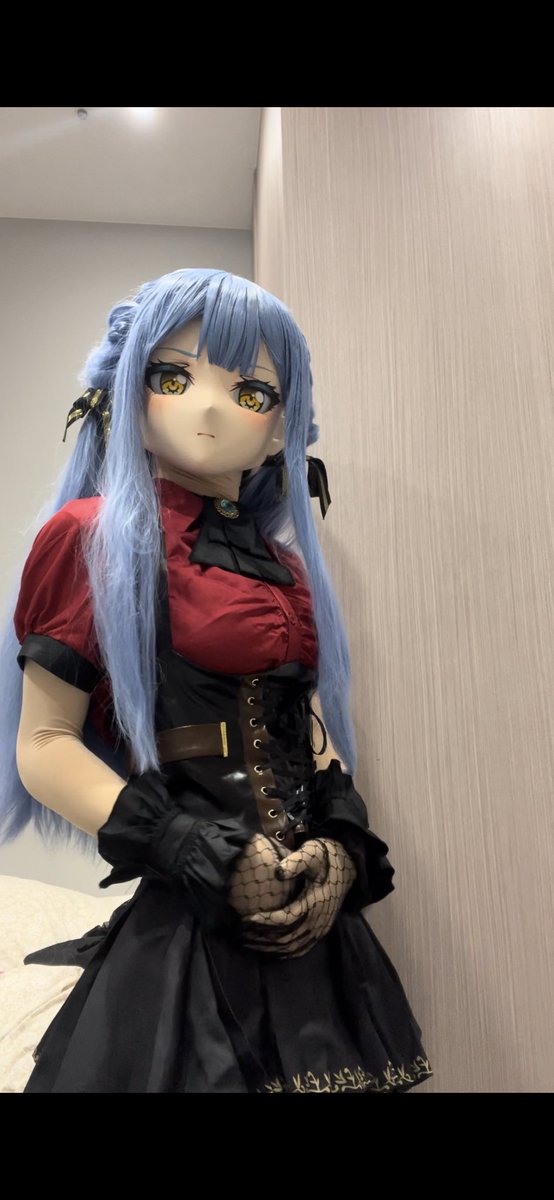 sharkhrt's tweet photo. 正在努力變得更有氣質💪

もっとおしとやかになれるように、ちょっとずつ頑張る〜！

#豊川祥子 
#AveMujica 
#kigurumi 
#着ぐるみ https://t.co/DxqeRJK5QS