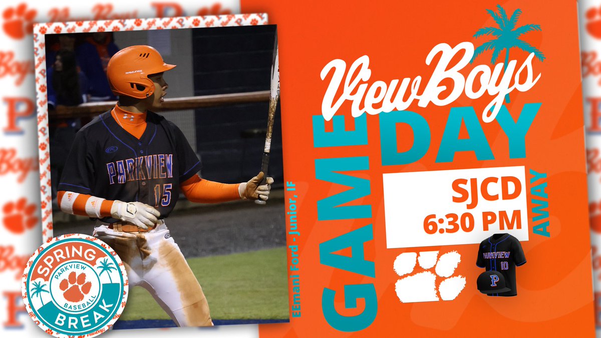#ViewBoys continue their Spring Break schedule tonight!

⏰ 6:30pm
🎟️ gofan.co/event/3522970?…
📊 web.gc.com/teams/d6qeJUlE…
💻 youtube.com/@parkviewbaseb…

#ViewBoys | #BleedOrange
