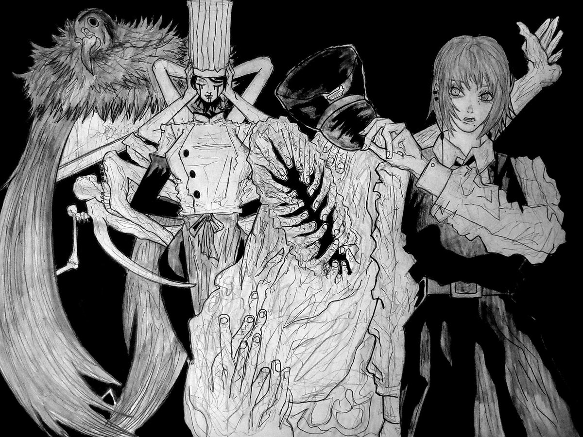 Nandsjoestar's tweet image. Demonio de la muerte
Demonio de la Eternidad
Demonio de la Caída
Demonio Guillotina

#Chainsawman199
#csm199
#csm