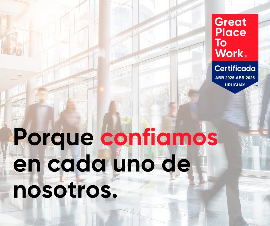 AdviceRRHH's tweet photo. 🔒 Porque confiamos en cada uno de nosotros. 
 
La confianza es la base de nuestra cultura. Cada persona aporta su talento y es esencial para nuestro éxito colectivo.
 
Gracias a @GPTW_Uruguay  y gracias equipo de Advice, ¡nada sería posible sin ustedes y si todos no remáramos juntos!
 
Más información: https://t.co/VhGFpvwonP

#Advice #GreatPlaceToWork #GPTWCertifiedUY #CulturaOrganizacional #Equipo #Uruguay