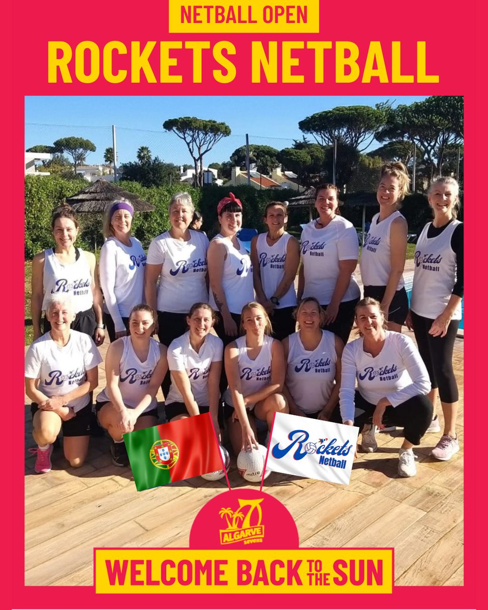 Algarve 7s 2025 – The Rockets Are Back and Ready to Launch! ☀️🏐🚀

Returning once again to the Netball Open tournament, the amazing Rockets Netball are set to bring their signature fire and flair back to the Algarve courts! 🇵🇹🔥