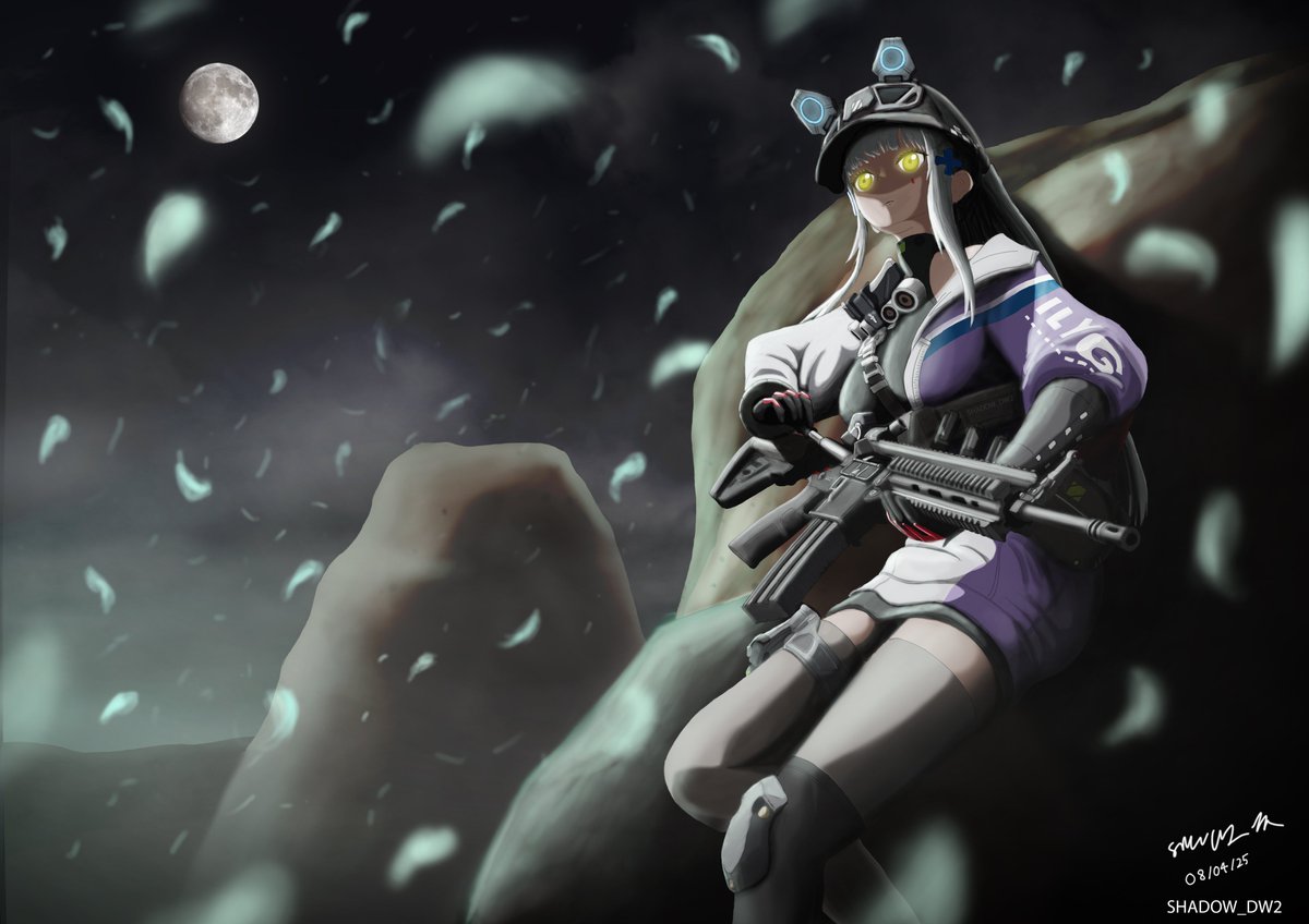 Shadow_DW2's tweet photo. The calls of the moonlight. [HK416/Klukai]

#ドールズフロントライン #소녀전선 #少女前线 #GirlsFrontline #ドルフロ2 #ドールズフロントライン2 #Klukai #HK416 #gfl2exiliumFanWorkContest https://t.co/cQUEwYYy0r