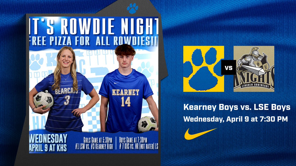 Bearcat Soccer returns to action on Wednesday night for a HAC battle. Girls vs. LSW at 5:30 pm, Boys vs. LSE at 7:30 pm. The theme of the night is FREE so that means FREE PIZZA for all students and FREE live stream on Kearney HUDL Fan. <a href="/nebraska_talk/">Nebraska Soccer Talk</a>