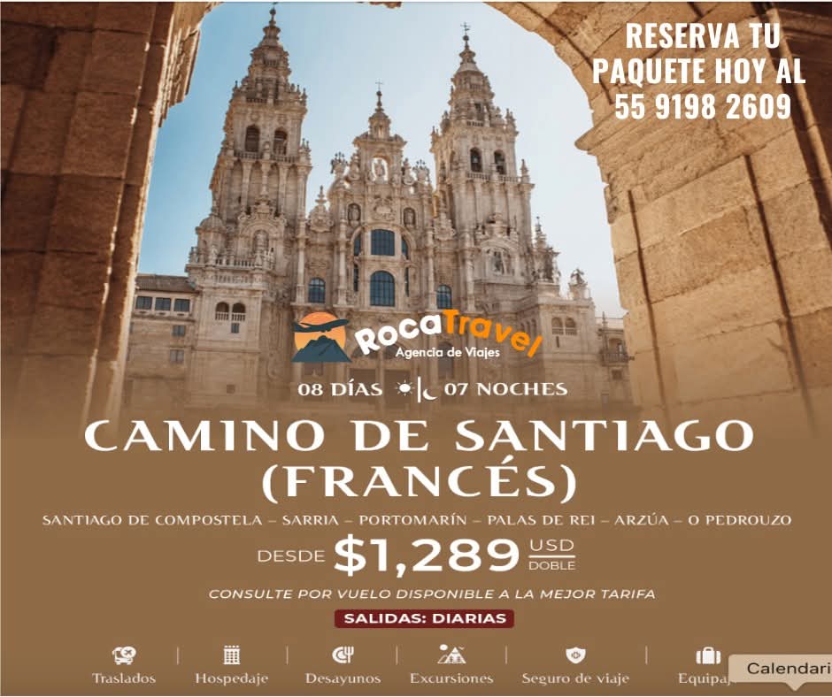 TravelRoca's tweet photo. Por lo menos una vez en tu vida debes hacer el Camino de Santiago,esta es la ruta más popular, es el primer itinerario Jacobeo declarado patrimonio Mundial por la UNESCO. 
Vive esta maravillosa experiencia con #rocatravel #viajacomotegustaydisfrutacomolomereces #rocatraveltelleva https://t.co/vlPHdmltsL