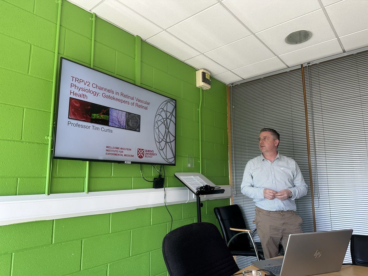 Smooth Muscle Research Centre (@smrc_lab) on Twitter photo Delighted to host Prof Tim Curtis from the <a href="/WWIEM_QUB/">Wellcome-Wolfson Institute Experimental Medicine</a> <a href="/QUBelfast/">Queen's University Belfast 🎓</a> for a superb seminar on the role of ion channels in diabetic retinopathy. Delighted to host Prof Tim Curtis from the <a href="/WWIEM_QUB/">Wellcome-Wolfson Institute Experimental Medicine</a> <a href="/QUBelfast/">Queen's University Belfast 🎓</a> for a superb seminar on the role of ion channels in diabetic retinopathy.