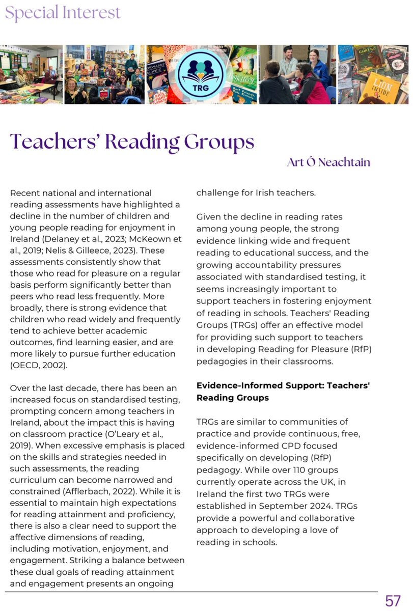 Art O Neachtain (@artoneachtain) on Twitter photo The Spring edition of <a href="/LiteracyIRL/">Literacy Association of Ireland</a> Literacy News is out. The Joy of Reading is the theme. 🎩s off to the editorial team for such a great edition. I wrote a piece about Teachers' Reading Groups. That & all the other great articles can be read here: heyzine.com/flip-book/7453… #RfP The Spring edition of <a href="/LiteracyIRL/">Literacy Association of Ireland</a> Literacy News is out. The Joy of Reading is the theme. 🎩s off to the editorial team for such a great edition. I wrote a piece about Teachers' Reading Groups. That & all the other great articles can be read here: heyzine.com/flip-book/7453… #RfP