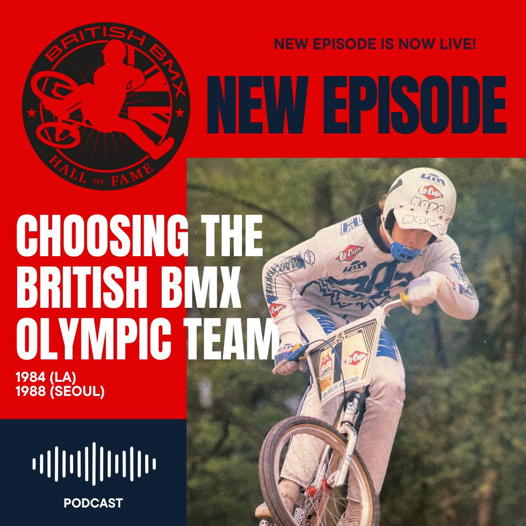 bbmxhof's tweet image. Podcast – Choosing the British BMX Olympic Team for 1984 (LA) &amp;amp; 1988 (Seoul) 
britishbmxhalloffame.com/podcast-choosi…