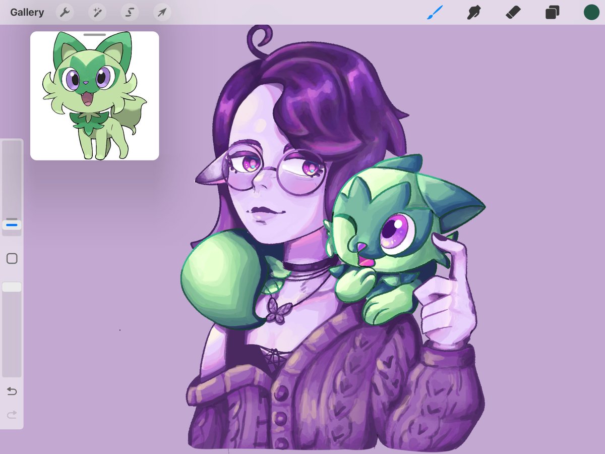 BeamoBhr's tweet photo. Thank youuu!💜
I was having a hard time painting the purple skin :D
Beamo & Springatito🌱
#Pokemon #springatito #digitalart #illustration #çizim https://t.co/i9eLkLygu1