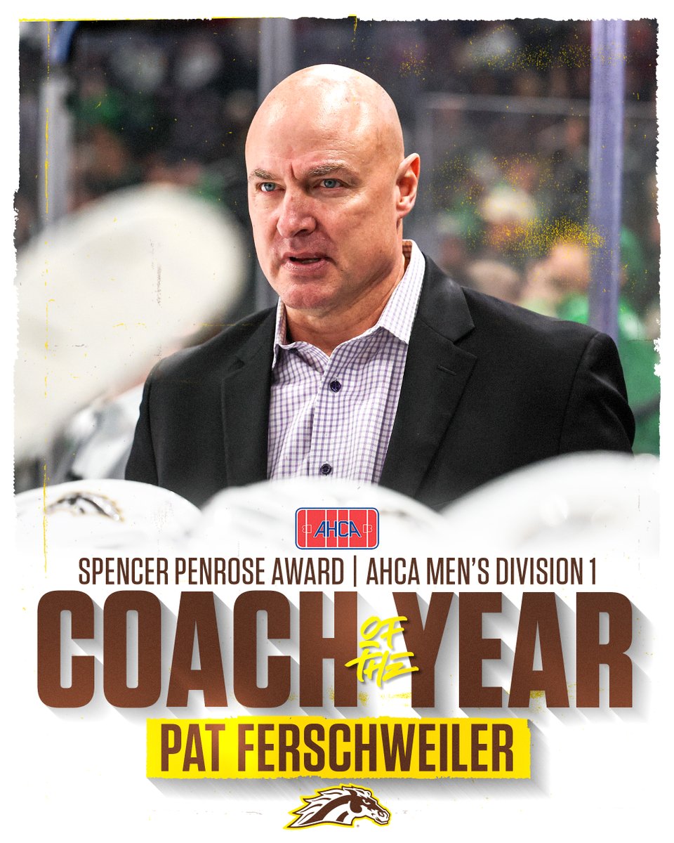 A well deserved honor for our bench boss! Coach Ferschweiler is the AHCA National Coach of the Year! 🫡

📰 buff.ly/cPizjHr

#BroncosReign