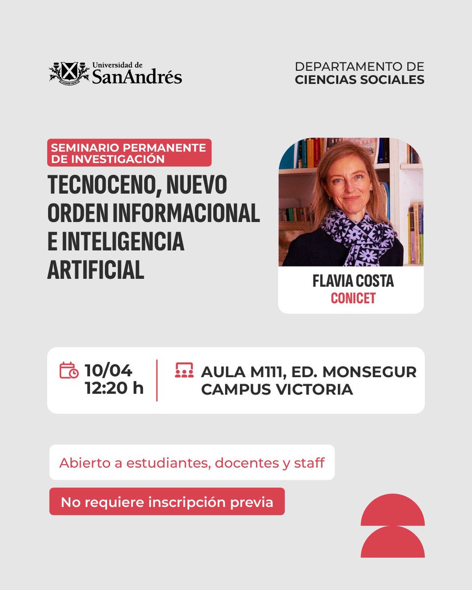Este jueves estaré conversando con colegas del departamento de Ciencias Sociales sobre esta época "entre accidentes" que venimos habitando desde 2020: uno de los momentos de discontinuidad en la  línea iniciada con el Tecnoceno, o como decía Gunther Anders, en la era Atómica.