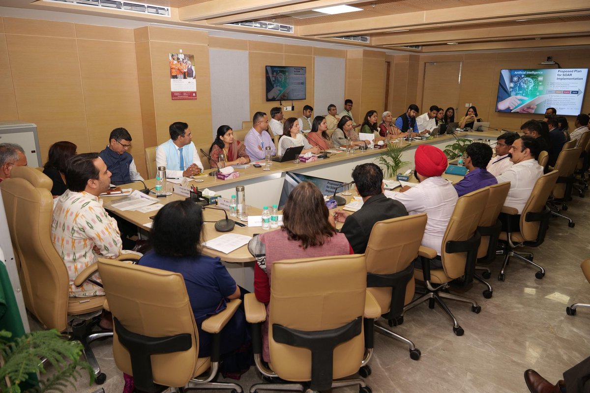 Office_ChJayant's tweet photo. Shri Jayant Chaudhary attended the SOAR workshop organized by NCVET, delivering closing remarks that underscored the importance of strategic thinking, meticulous planning, and leadership in advancing skilling initiatives. https://t.co/eULxpegDRv
