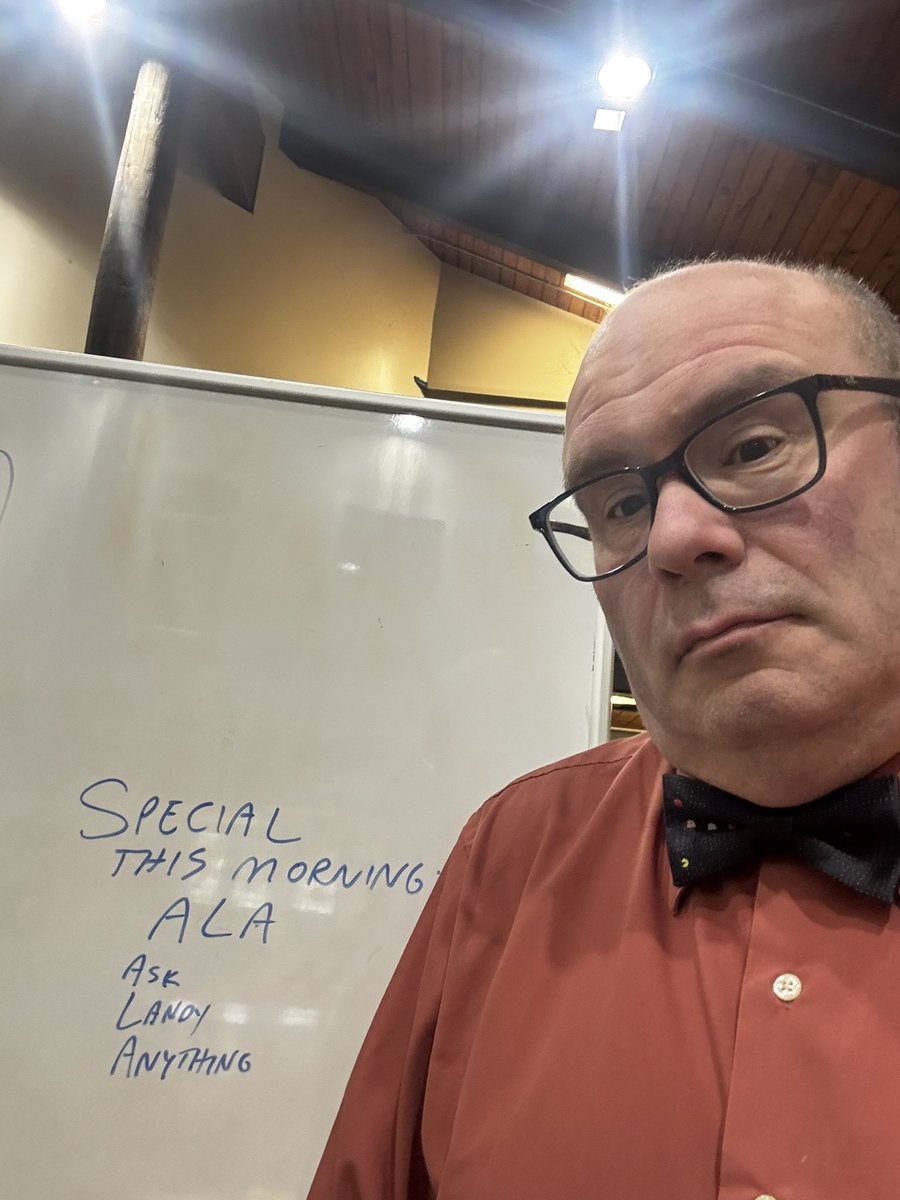 Special “ice breaker” to open term 3 in Oceanview on a #bowtietuesday - ALA (Ask Landy Anything) what could go wrong?